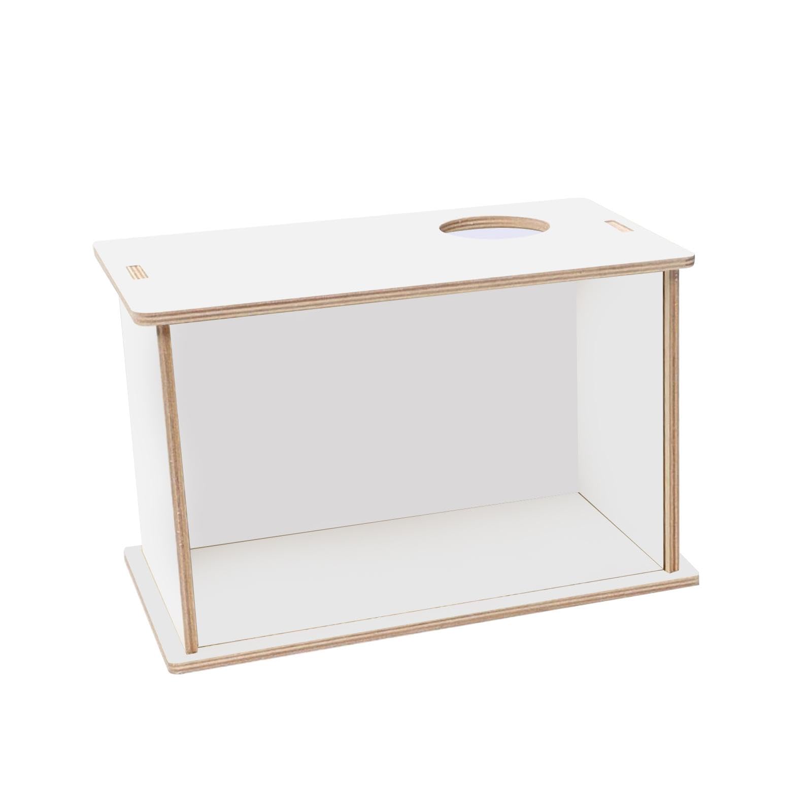 Hamsterkäfig Transparente Acryl Sandbadbox Nagerhaus mit Belüftungslöchern Und Einfachem Aufbau für Zwerghamster Ratten Mäuse Ger, 25 cm x 15 cm x 15 cm