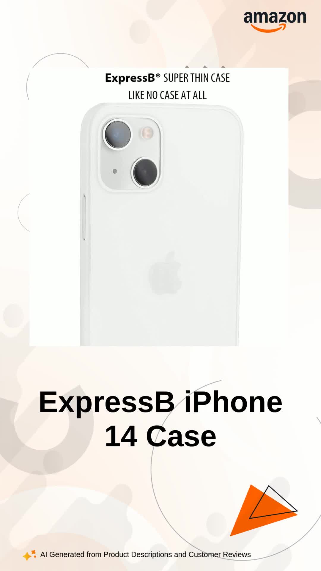 ExpressB® Polypropylene Back Cover for iPhone 14 | Minimal Protect