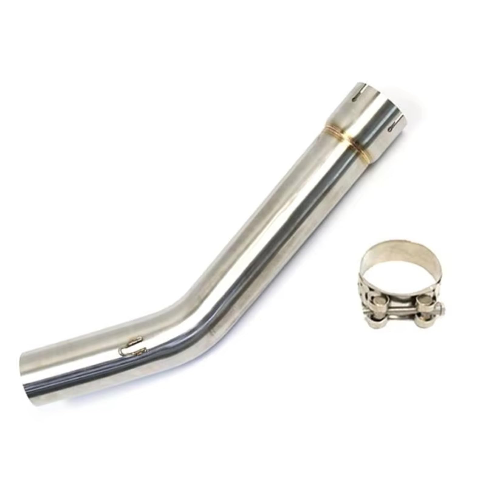 Motorrad Slip-On Auspuff Kompatibel Mit Yamaha Für YZF-R6 1998–2005 Motorradauspuff Für Escape Modified Middle Link Pipe Anschluss Von 51 Mm Moto Schalldämpferrohr