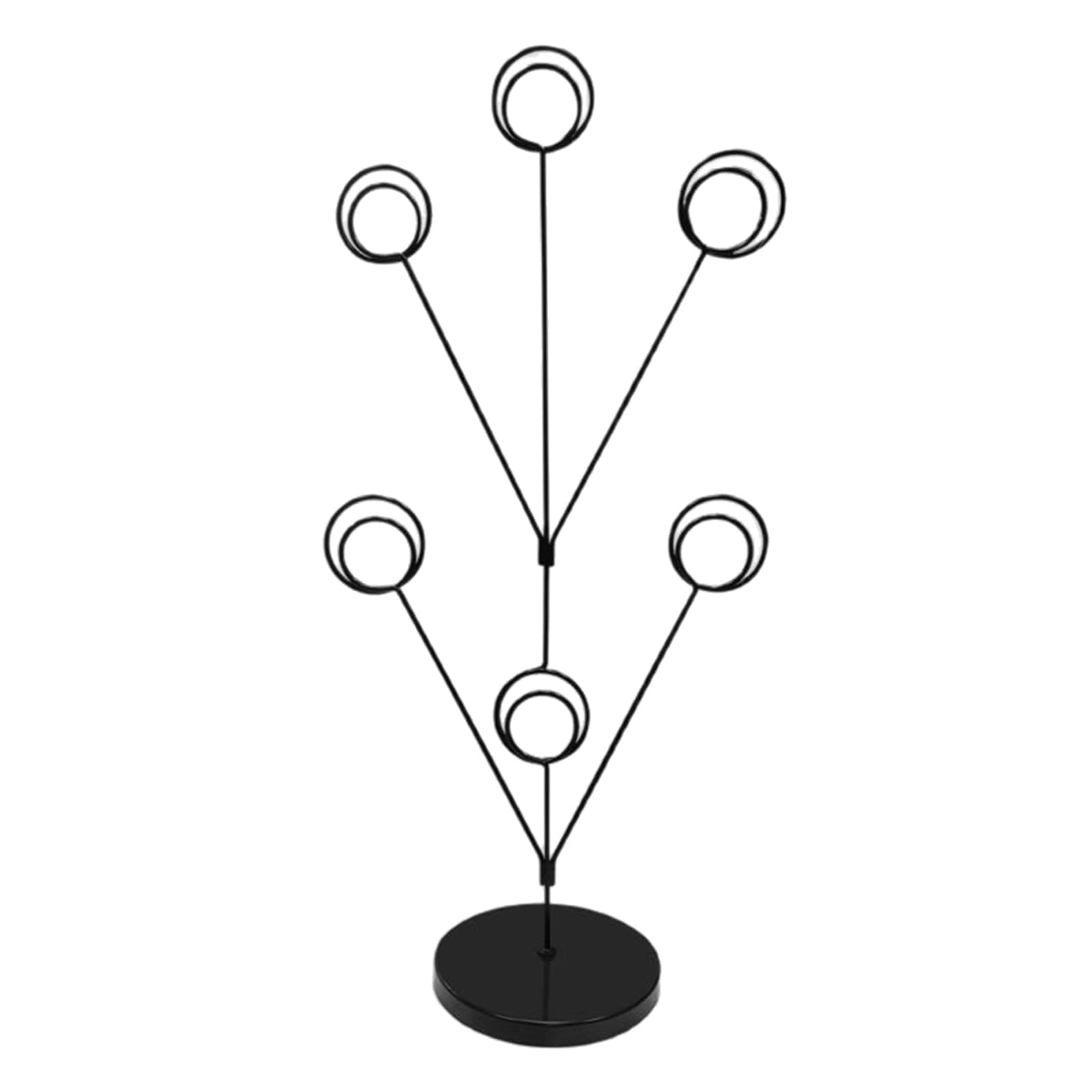 Elnwnnkc Round Stand with Photo Tree Holder Ideal for Banquets and Celebrations Elegant Metal Owner