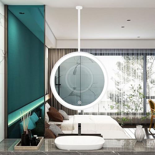 ���_���ȓV��݂�~���[�A3�F�̒����\�ȃo�X���[���o�j�e�B���C�N�A�b�v�~���[�A�݂艺���|�[���t���̑傫�ȉ~�`�̕ǃ~���[(Diameter-40CM/15.7INCH)