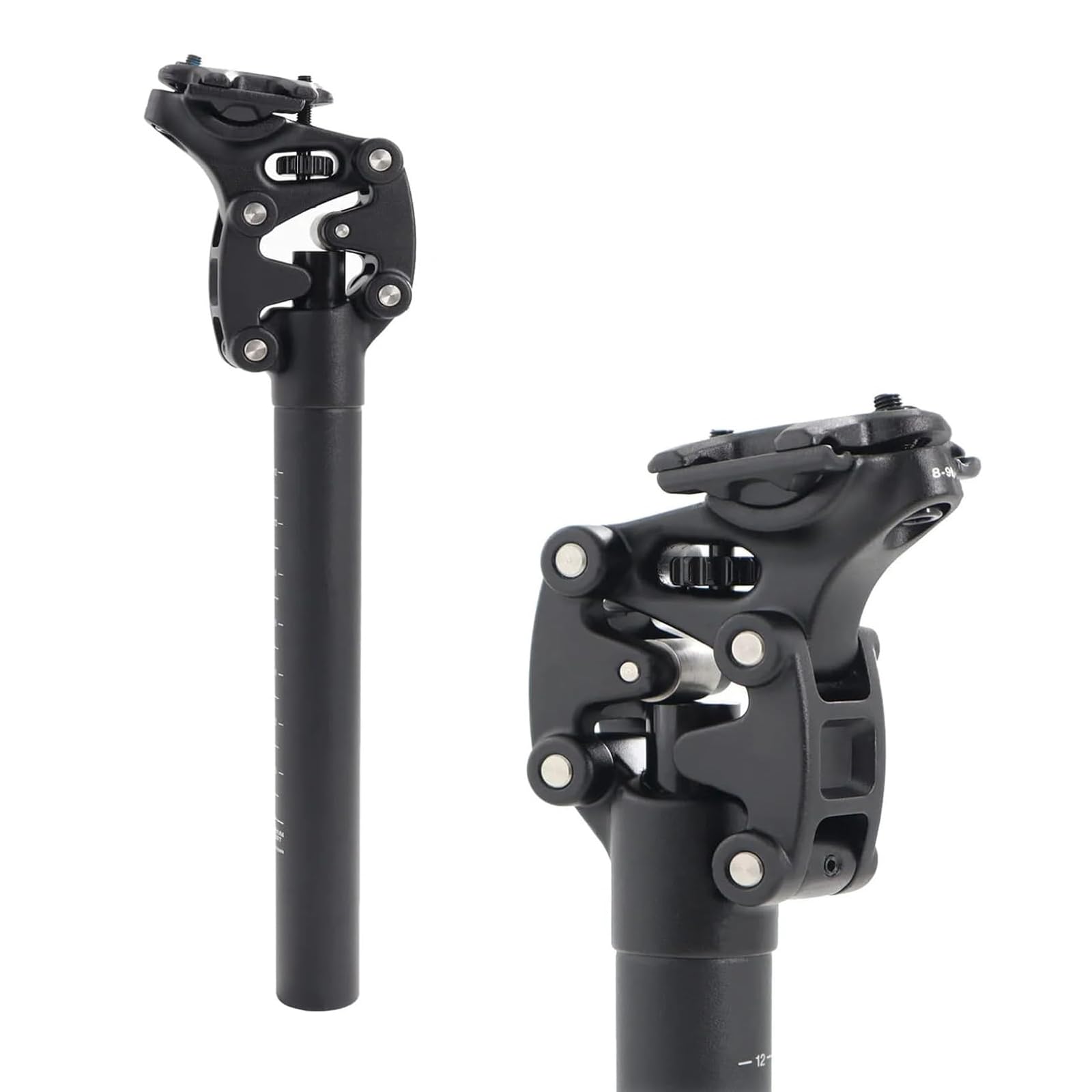 Bicycle Hydraulic Seat Post, Lightweight Seat Post Spring-Loaded Aluminium Alloy for Mountain Bike, Trekking Bike and City Bike, Bicycle Saddle Shock Absorber 27.2/30.9/31.6 350 mm