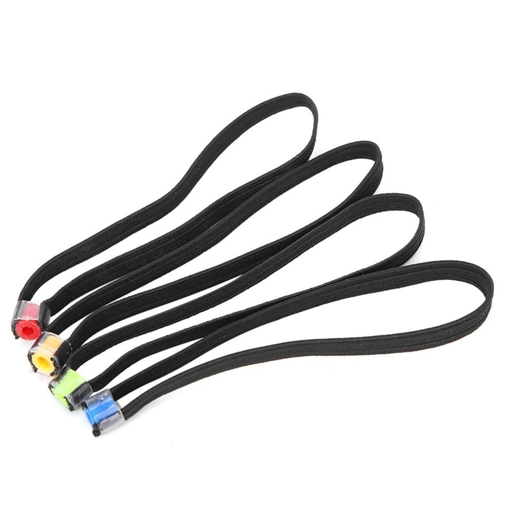 ‌4PCS Fishing Tippet Spool Rings Elastic Polyester Fiber Fly Line Leader Holders for Tackle Organization (8cm/3.15in)‌