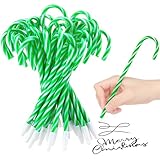 Janlaugh Christmas Candy Cane Scented Pens Bulk with Peppermint Candy Scented Ink Ballpoint Pen for Christmas Stocking Stuffers Gifts Stationery Supply(Green,White,60 Pcs)