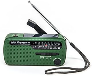 Best NOAA Portable Solar/Hand Crank AM/FM, Shortwave & NOAA Weather Emergency Radio with USB Cell Phone Charger & LED Flashlight (Green)