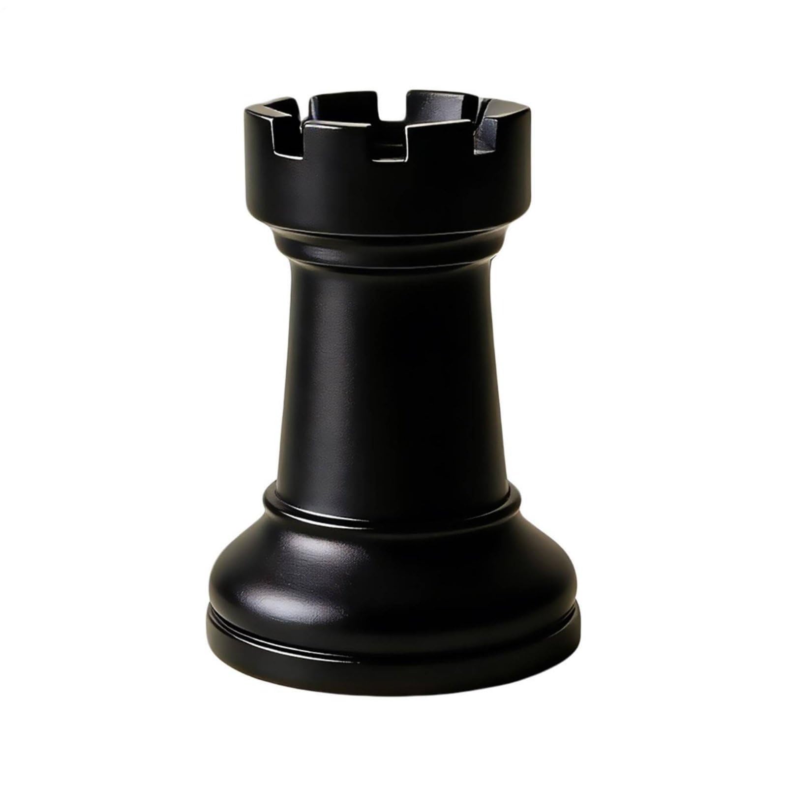 Minimalist Design Chess Rook Pen Holder Creative Design Castle Chess Piece Writing Utensil Cup Multi-Functional for Students, Study Room, Office, Black-image-8