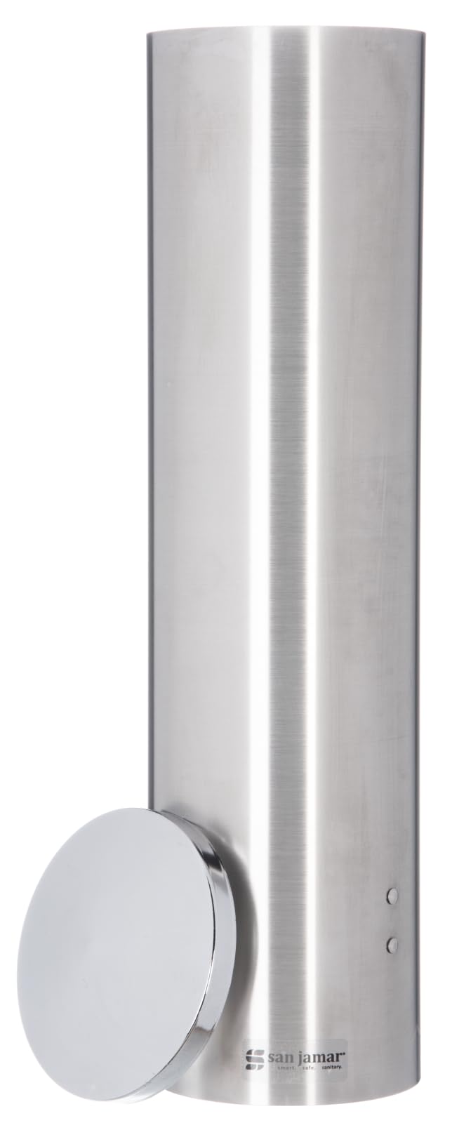 San Jamar Large Pull-Type Cup Dispenser 12 - 24 Oz. Cups for Restaurants, Dining Halls, and Fast Food, Stainless Steel, 16 Inches, Silver, (Pack of 6)