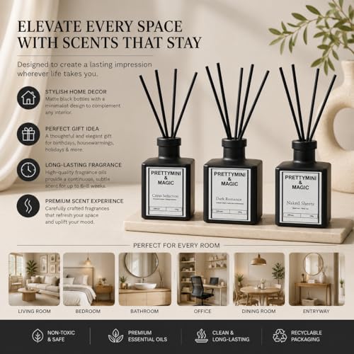 Difusor de varillas PRETTYMINI & MAGIC Beach Linen + White Tea miniatura 4
