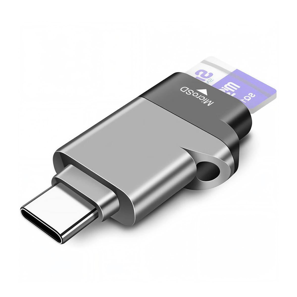 Verilux® USB-C MicroSD Card Reader, USB 3.0 Type-C TF Card Adapter, 5Gbps High-Speed Memory Card Reader for Smartphones, Tablets & Laptops-image-9