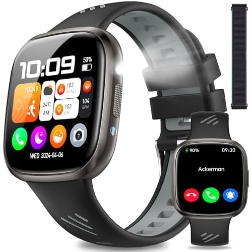 Fsdibst Smartwatch Herren mit Telefonfunktion, Fitnessuhr Armbanduhren...