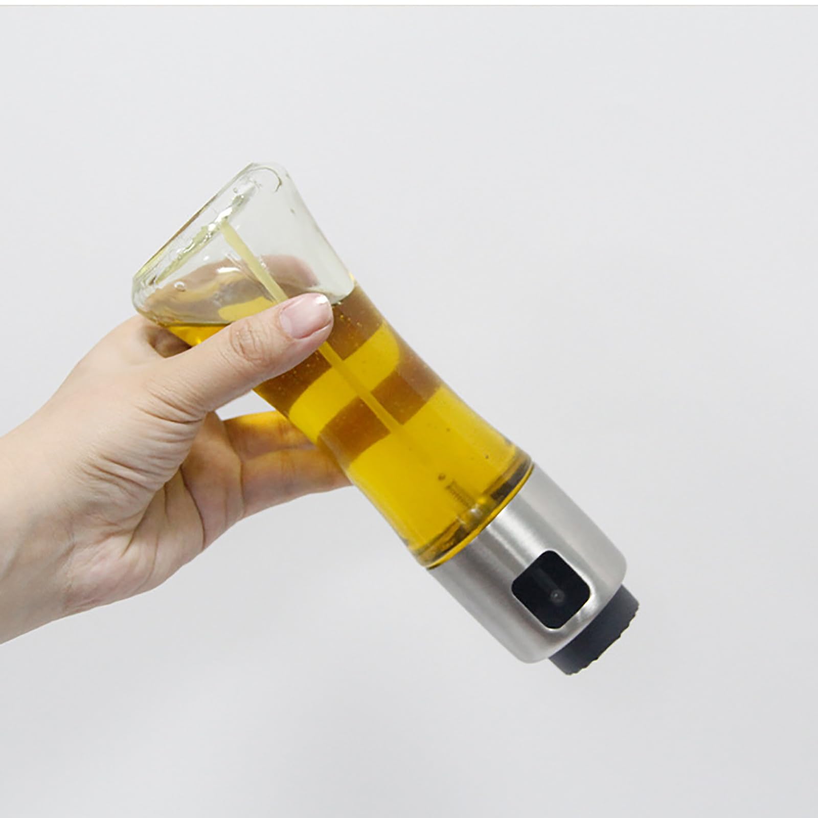 Ölsprühflasche Küchenöl-Sprühflasche aus Glas, Haushaltspresse für Küchenzubehör