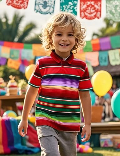 COSLAND Boys' Holiday Polo Shirt Casual Clothes, X-Small-Large2