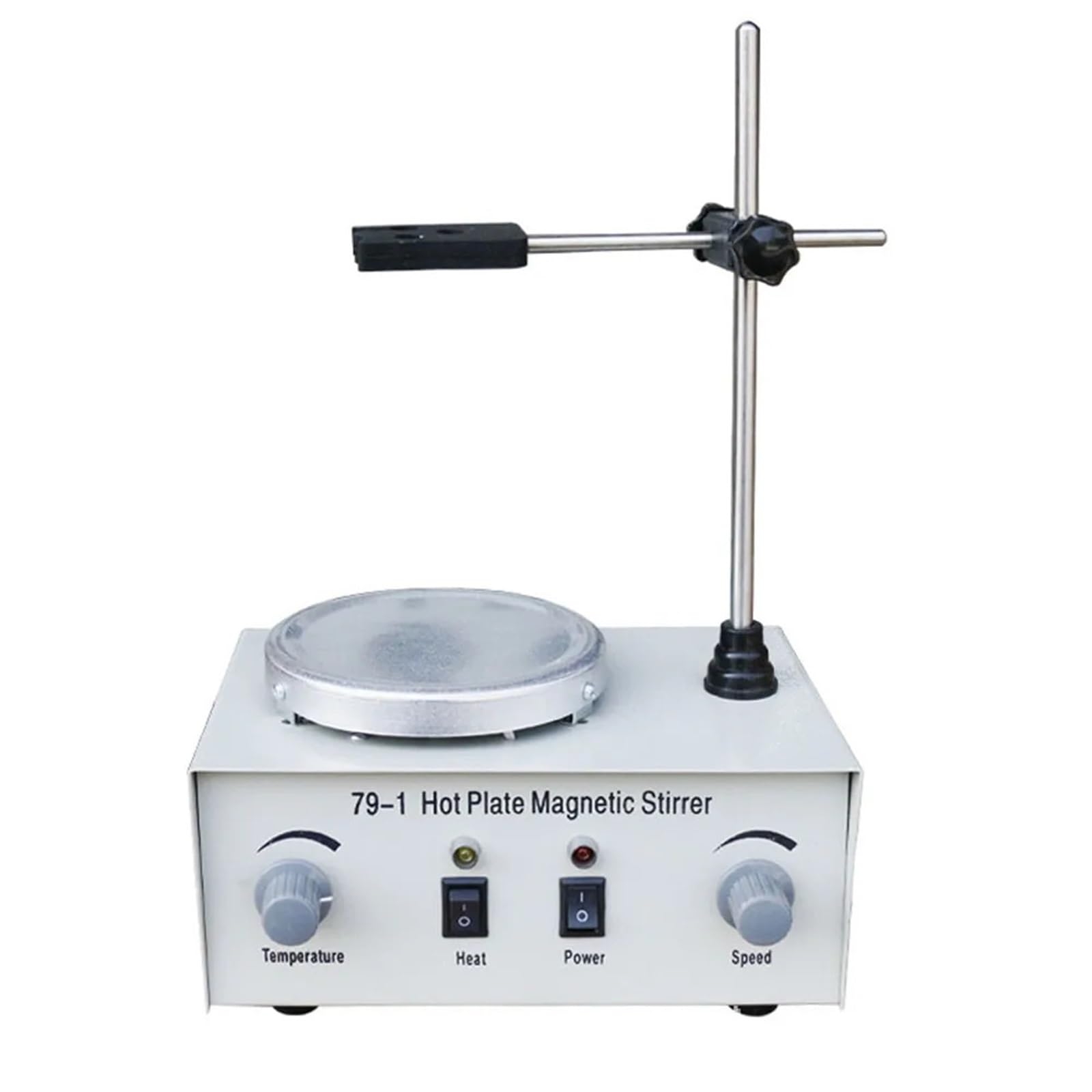 Genérico Agitador magnético, agitador magnético con calefacción 79-1, Mezclador de Laboratorio de Doble Control para Placa agitadora y 1000 ml, para Laboratorio.