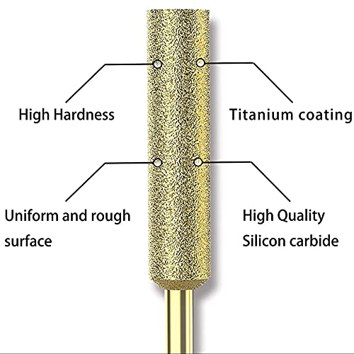 IUPPA 12Pcs Chainsaw Bits Titanium Plated Diamond Sharpener High Hardness Electric Chainsaw File