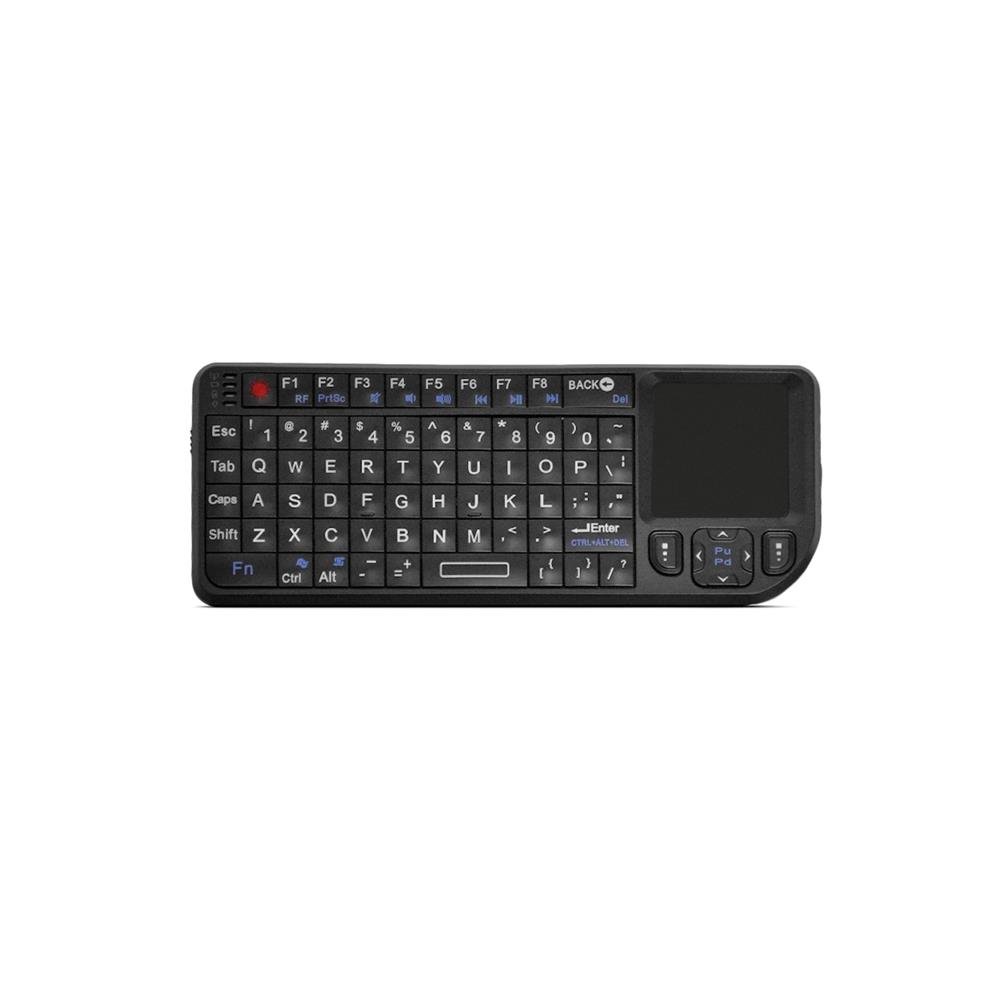 FAVI FE01 2.4GHz Wireless USB Mini Keyboard with Mouse Touchpad, Laser Pointer - USA Version (Warranty) - Black (FE01-BL) - 3