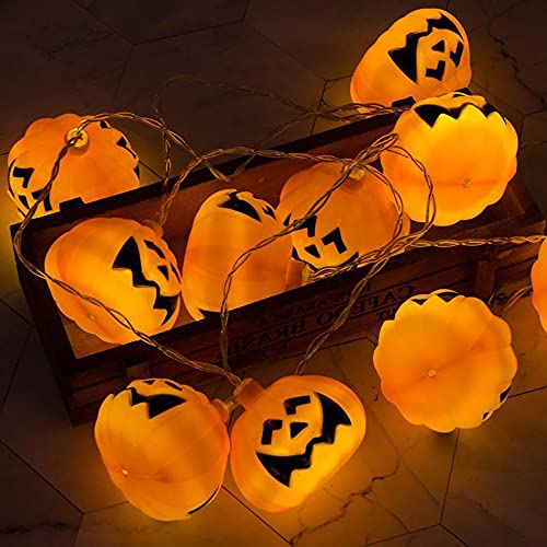 Guirlande Halloween string lumières citrouille 20led pour soirée - 4