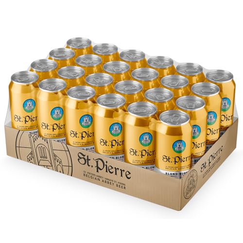 St Pierre Blond Abbey Beer 6% ABV (24 x 440ml Cans) Belgian Blond Abbey Ale FullFlavoured & Fruity Craft Beer