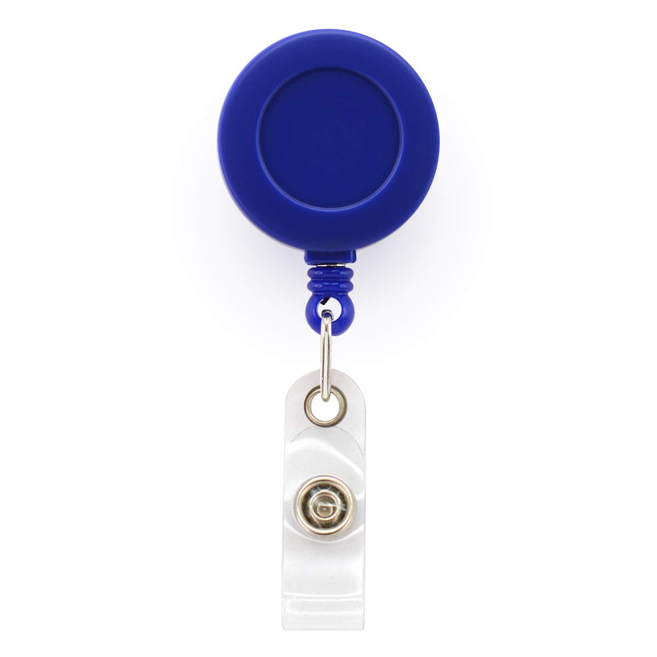 Ckb Ltd Blue 5X Royal Retractable Id Badge Reels With Belt Clip Ring Pull Ski Pass Holder Recoil