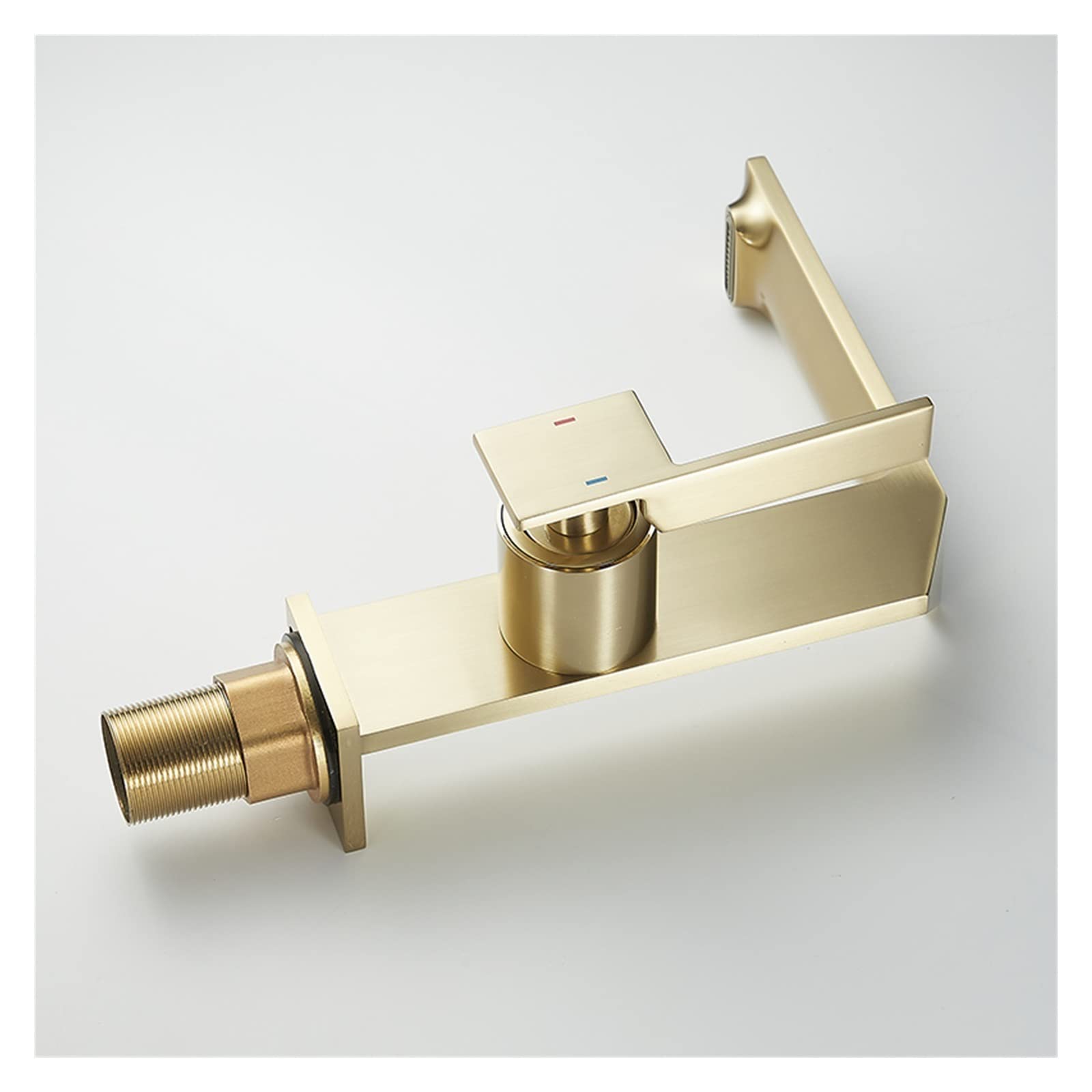Grifo de Lavabo de baño Grifo de baño Negro Grifo de baño Creativo de latón Gris Grifo Mezclador de Lavabo Grifo de Lavabo de Cascada de Agua fría y Caliente