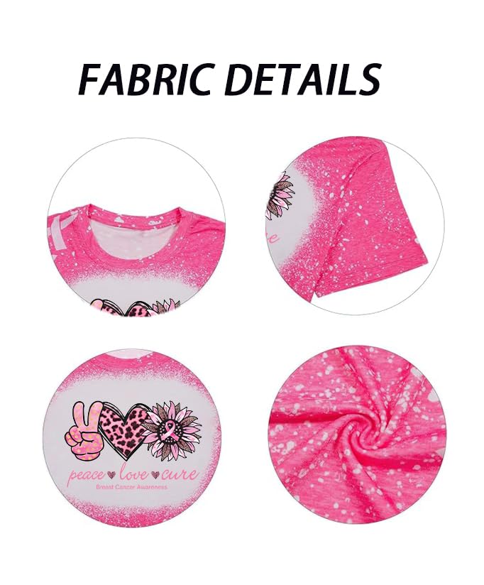 Breast Cancer Shirts for Women Pink Ribbon Boxing Gloves Graphic Tops Breast Cancer Awareness Tshirts Fighter Tees4