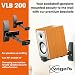Vogels VLB 200, Soporte de Pared para Altavoces (2x), Negro, Máx 20...