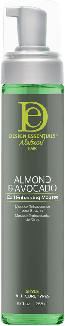 Design Essentials Curl Enhancing Mousse, Almond and Avocado Collection, 10 Ounce