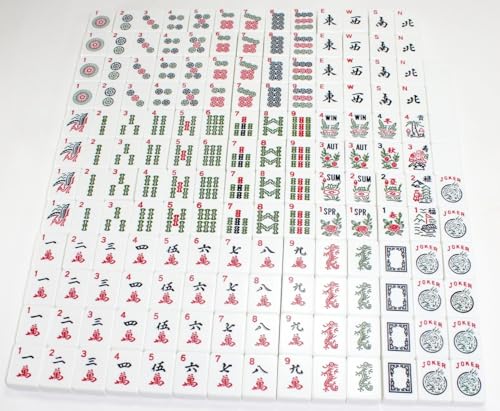 Set de fichas de Mahjong estilo occidental 166 piezas miniatura 2