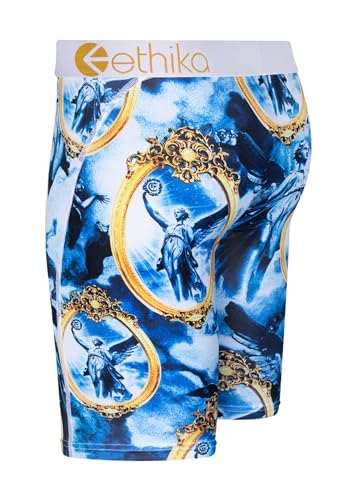 Ethika Men’s Boxer Brief, Knee Length, 4-Way Stretch Performance Underwear with Graphic Prints – Unique2