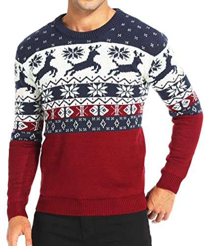 *daisysboutique* Herren-Pullover mit Rentier-Motiv, Schneemann,...
