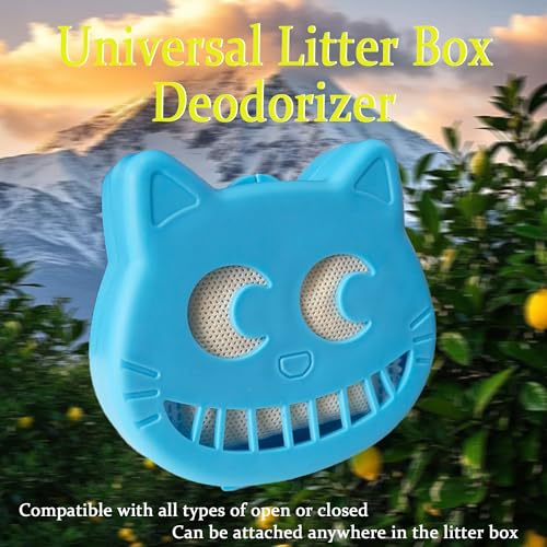 PurifyLogix Kit de desodorizante reutilizável para caixa de areia para gatos, inclui 2 caixas adesiv
