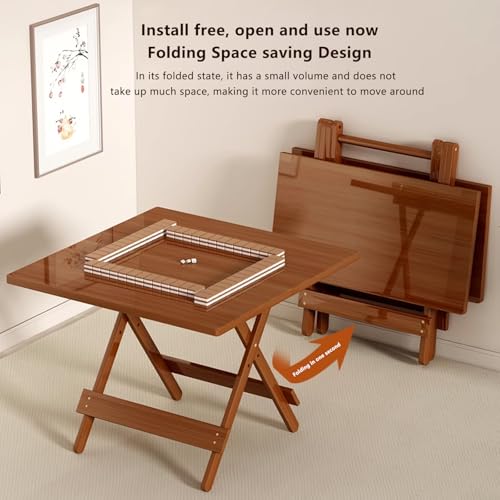 Tavolo da gioco pieghevole portatile per domino, poker e giochi di carte – design robusto con gambe regolabili, ideale per serate di gioco in famiglia, uso esterno e interno