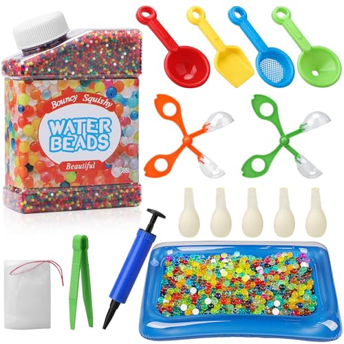 Bmliingchau Wasserperlen 60000 Stücke Water Beads Dekorativ & Farbenfroh Wasser Perlen für Pflanzen Vase Füllstoff Blumen und Deko Schwimmende Kerze Machen- Ungiftig & Biologisch Abbaubar