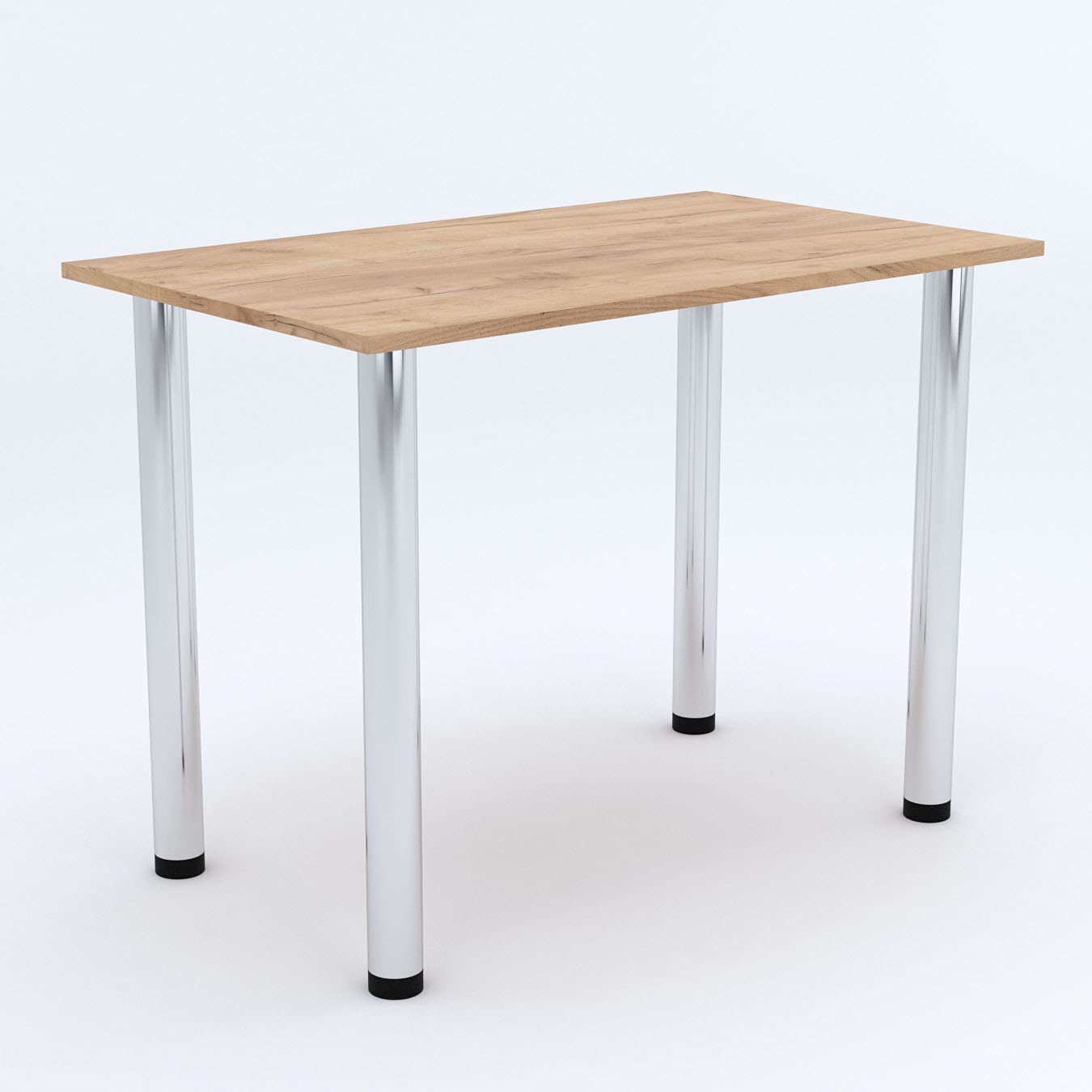 AKKE mikon 100x60 | Esszimmertisch - Esstisch - Tisch mit Chrombeinen - Küchentisch - Bürotisch | Gold Craft