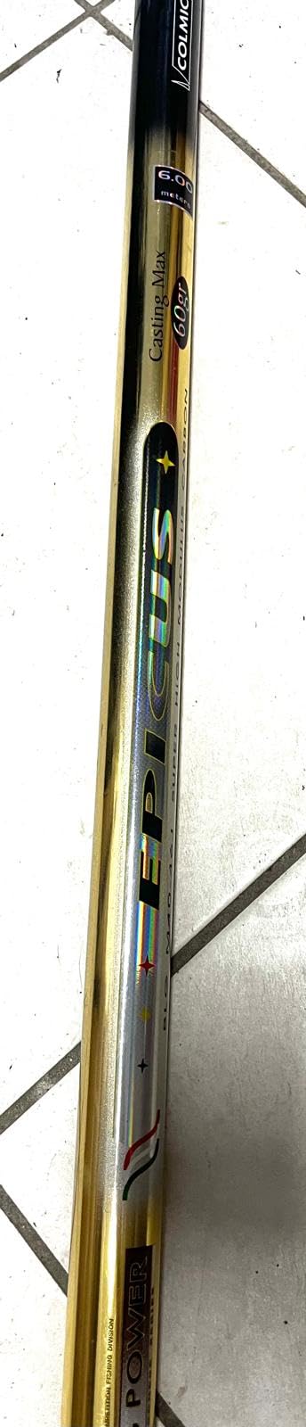 CANNA FISSA EPICUS COLMIC 6MT 60 GR CARBONIO BY MARLIN BLUE DI MONTANARI MARCO A PORTO CORSINI