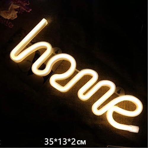 Miniatura 2 de QFFL Paneles de luz LED inteligentes de neón Holle Monograma de suspensión portátil con bateríaUSB decorativo para dormitorio, habitación de los