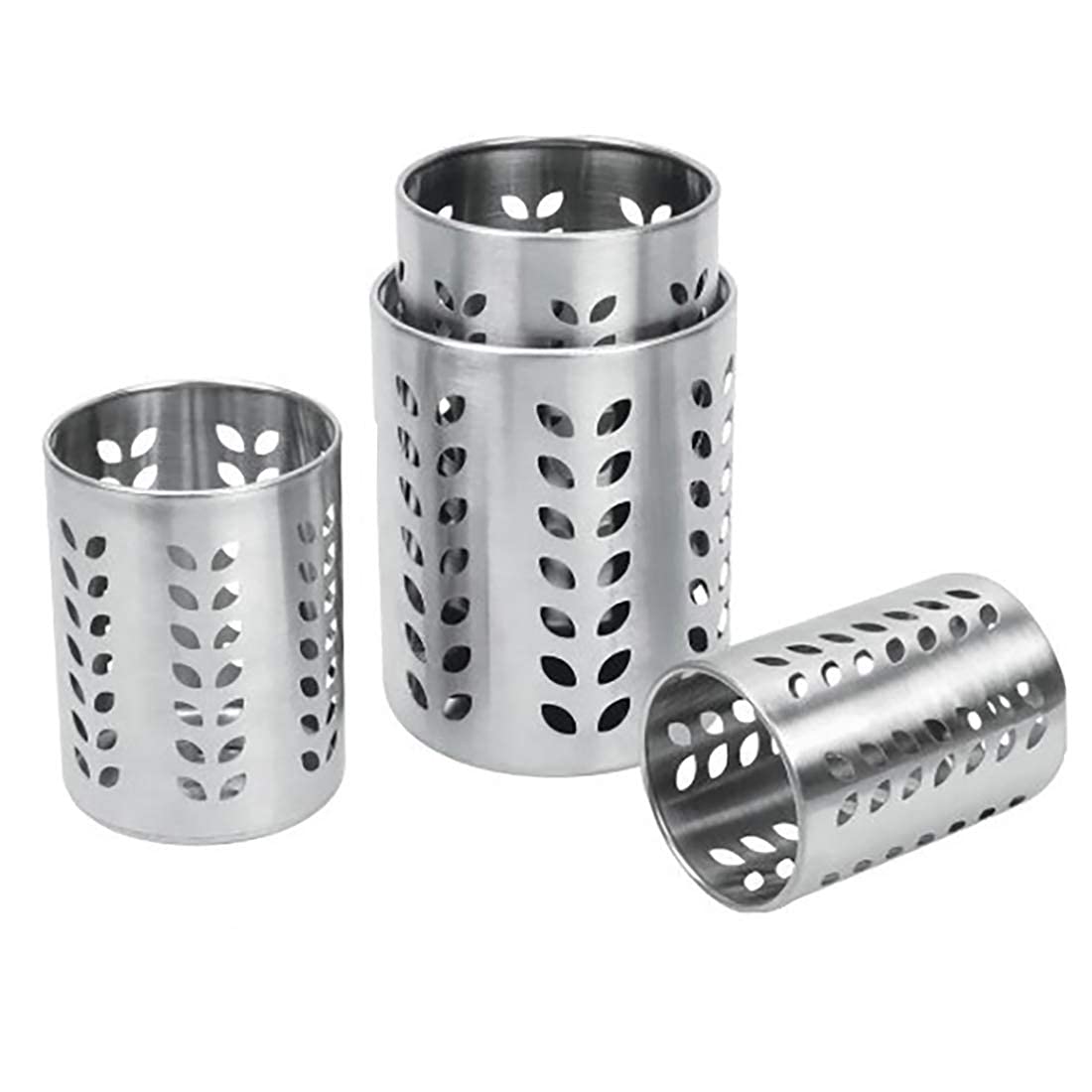 ScentRose Stainless Steel Multipurpose Cutlery Stand | Spoon Holder | Kitchen Tools Holder for Dining Table | Stationary Holder | Brush, Toothpaste Holder | Set of 4 | Silver | Made in India (B09FTL6KQC) Amazon Price History, Amazon Price Tracker
