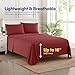 Supreme Collection Twin Sheet Sets - 3 Piece Bed Sheets and Pillowcase Set for Twin Mattress - Burgundy, Extra Soft, Elastic Corner Straps, Deep Pocket
