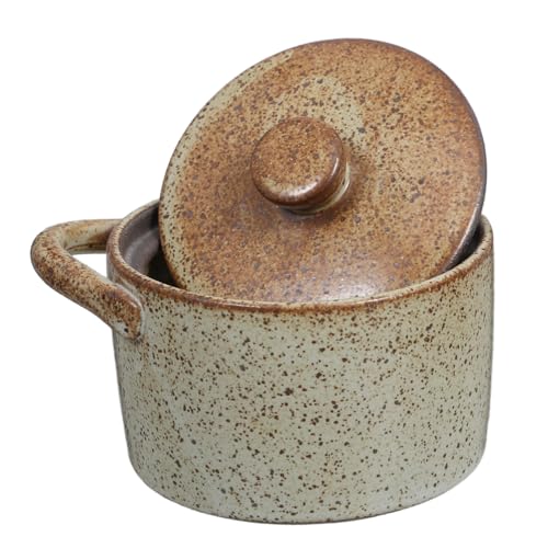 iplusmile Estofado Olla De Cerámica Con Tapa Tazón De Sopa Cuenco Para Estofado Con Tapa Tazón De Bocadillos Cuenco De Guiso Para El Hogar Vajilla De Cocina Olla De Sopa Cerámica