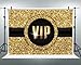 8x6ft VIP Backdrop Gold Black Glitter Photography Background Star Catwalks Stage Red Carpet Event Decorations Celebrity Activity Party Banner Kids Birthday Portrait Photo Booth Props