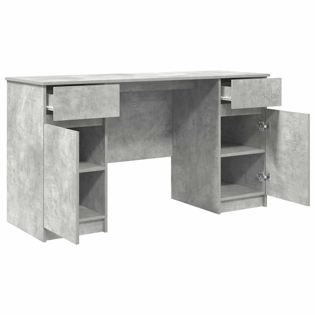 Biurko Szary Cement Drewniany Inżynieria 140 x 49 x 76 cm z 2