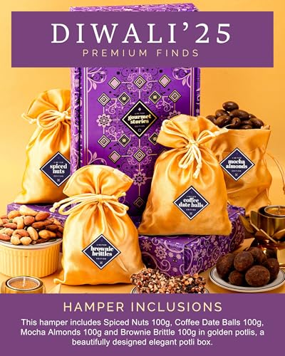 Image of Hyperfoods Diwali Gifts for Family and Friends Diwali Gift for Employees 400 Grams Chocolate Gift Hamper Corporate Gifts for Employees Dry Fruit Gift Box DryFruits Combo Pack Chocolate Gift Box