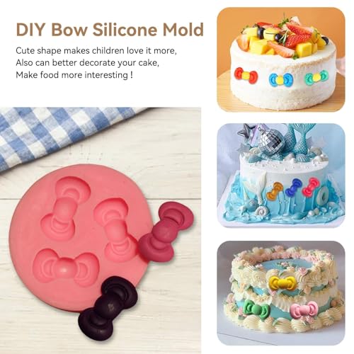 Moule en silicone nœuds pour embellir vos cupcakes et biscuits de fête facilement - 4