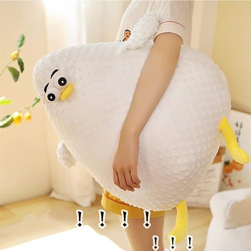 Miniatura 7 de DEYI Peluche de dibujos animados almohada de gaviota de felpa gaviota lindo juguete de peluche de pollo grueso bonita almohada de pollo de dibujos