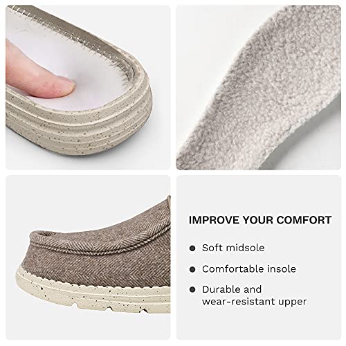 Bruno Marc Men's Slip-on Faux Fur Lined Loafers Casual Shoes4