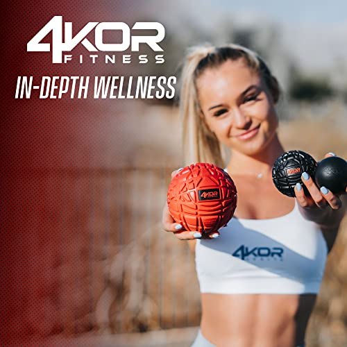 4Kor Fitness 102017-BLACK-1FOAM-$P 4Kor Massage Balls For Physical Therapy - Trigger Point Balls - Muscle Relief For Back, Neck, Shoulder thumb #7