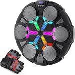 Esnowlee 2025 Music Boxing Machine for Adults and Kids, Smart Music Boxing Training Equipment with Gloves,Wall Mounted Punching Target Machine for Home, Office, Gym (Black)