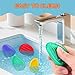 Fidget Toys Sensory Stone Set with Storage Box: 6-Pack Soft Textured Worry Stones for Autism Calming - Quiet Fidget Toys for Classroom & Anxiety Relief - Small Prizes Sensory Fidgets