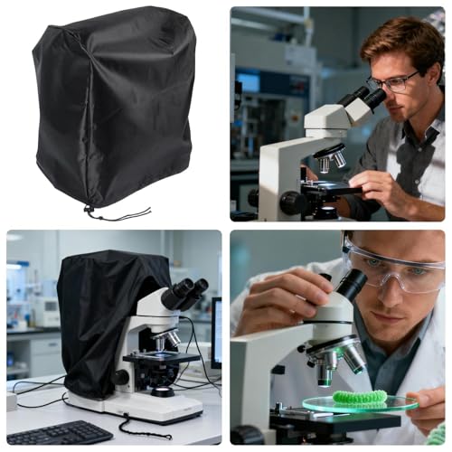 Cubierta para microscopio impermeable y plegable protector antipolvo 4
