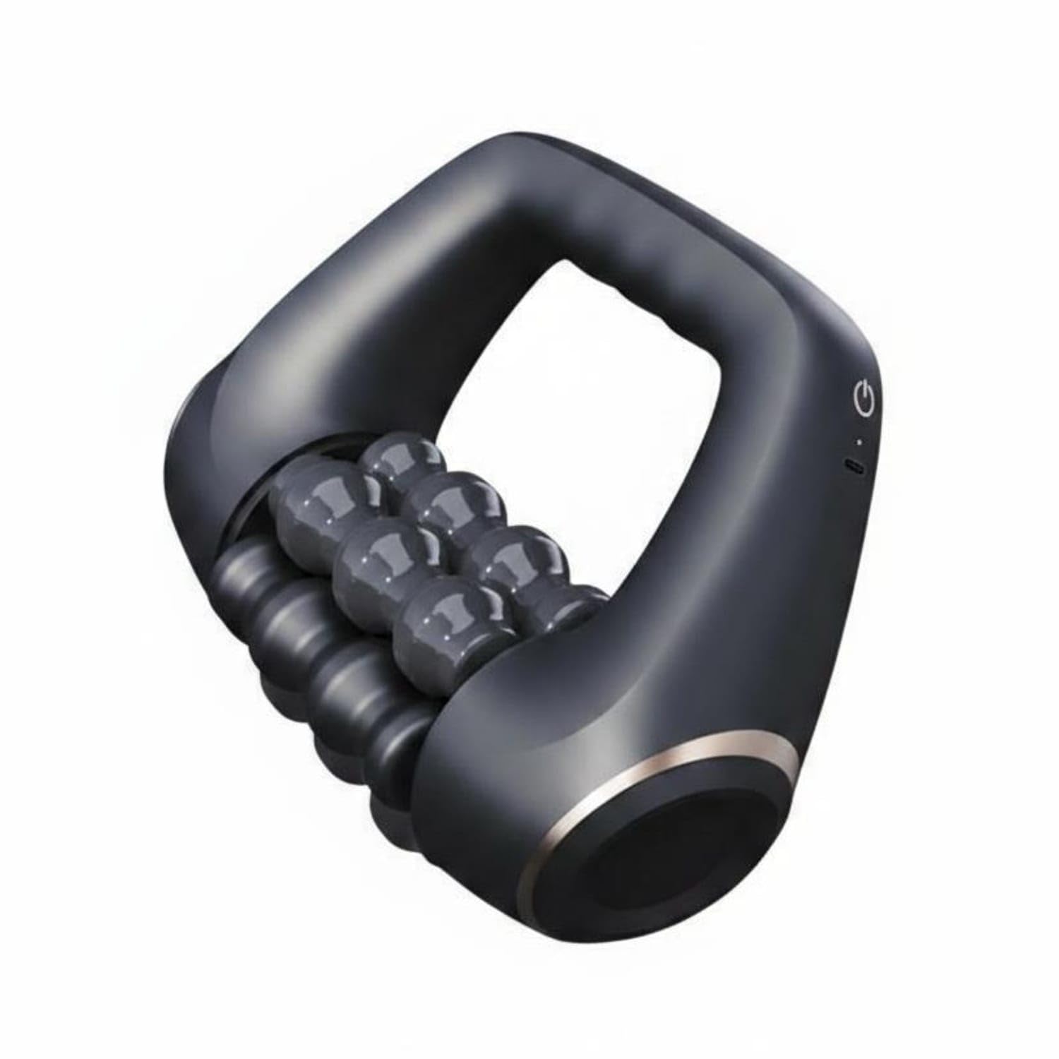 Ridged Rollers Electric Massage Roller Muscle Relief Handheld Massage Roller Portable Handheld Massager Matte Finish, Black-image-33