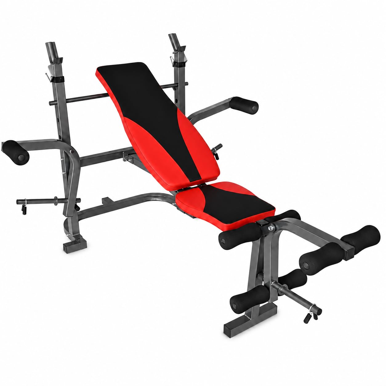 Multi Functional Weight Bench Press Adjustable Workout Bench for Home Gym – Incline Decline Exercise Bench for Strength Training, Bench Press, Sit Up & Full Body Fitness (Grey)